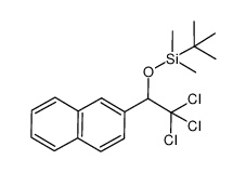 tert-butyldimethyl(2,2,2-trichloro-1-naphthylen-2-ylethoxy)silane结构式