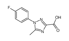 1-(4-fluorophenyl)-5-methyl-1,2,4-triazole-3-carboxylic acid结构式