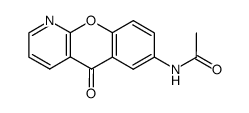 7-acetamido-5H-(1)benzopyrano(2,3-b)pyridin-5-one Structure