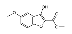 methyl 3-hydroxy-5-methoxy-1-benzofuran-2-carboxylate结构式
