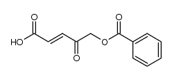 trans-5-Benzoyloxy-4-oxo-penten-(2)-saeure Structure