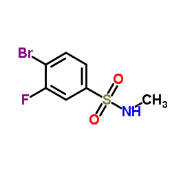 4-Bromo-3-fluoro-N-methylbenzenesulfonamide Structure