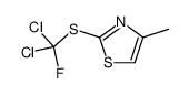 2-[dichloro(fluoro)methyl]sulfanyl-4-methyl-1,3-thiazole Structure