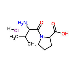 L-Valyl-L-proline hydrochloride structure