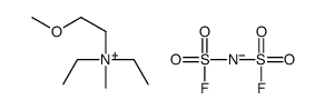 Diethyl(2-methoxyethyl)methylammonium Bis(fluorosulfonyl)imide structure