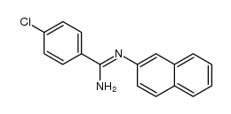 4-chloro-N'-(naphthalen-2-yl)benzimidamide Structure
