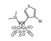 3-[Co2(CO)6(μ2-η2-(SiMe3C2))]-4-bromothiophene结构式