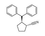 (1R,2S)-2-benzhydrylcyclopentanecarbonitrile结构式