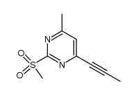 2-methanesulfonyl-4-methyl-6-(1-propynyl)pyrimidine结构式