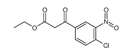 4-chloro-3-nitro-β-oxobenzenepropanoic acid ethyl ester Structure