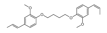 2-methoxy-1-[4-(2-methoxy-4-prop-1-enylphenoxy)butoxy]-4-prop-1-enylbenzene Structure