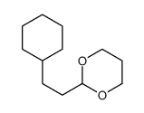 2-(2-cyclohexylethyl)-1,3-dioxane结构式