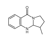 2,3,4a,4-tetrahydro-3-methylpyrrolo[2,1-b]quinazolin-9-(1H)-one结构式