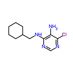 6-Chloro-N4-cyclohexylmethyl-pyrimidine-4,5-diamine structure