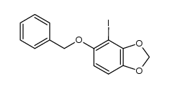 5-(benzyloxy)-4-iodo-1,3-benzodioxole Structure