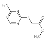 Methyl [(4-amino-1,3,5-triazin-2-yl)thio]acetate Structure