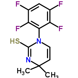 4,4-Dimethyl-1-(2,3,5,6-tetrafluorophenyl)-3,4-dihydro-2(1H)-pyrimidinethione Structure