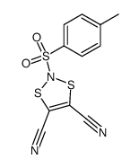 2-(p-Tolylsulfonyl)-1,3,2-dithiazol-4,5-dicarbonitril结构式