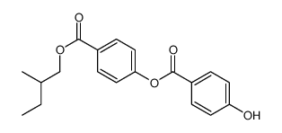 [4-(2-methylbutoxycarbonyl)phenyl] 4-hydroxybenzoate Structure