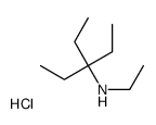N,3-diethylpentan-3-amine,hydrochloride Structure