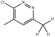 3-Chloro-4-methyl-6-(methyl-d3)-pyridazine结构式