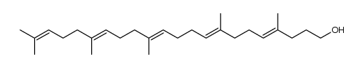 (4E,8E,12E,16E)-4,8,13,17,21-pentamethyldocosa-4,8,12,16,20-pentaen-1-ol结构式