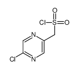 5-氯-2-吡嗪甲烷磺酰氯结构式
