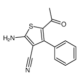 5-acetyl-2-amino-4-phenylthiophene-3-carbonitrile结构式