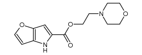 2-morpholinoethyl 4h-furo[3,2-b]pyrrole-5-carboxylate结构式