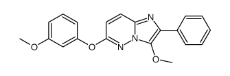 3-methoxy-6-(3'-methoxyphenoxy)-2-phenylimidazo<1,2-b>pyridazine Structure