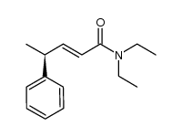 (S)-N,N-diethyl-4-phenyl-2-pentenamide结构式