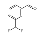 2-(Difluoromethyl)pyridine-4-carboxaldehyde, 2-(Difluoromethyl)-4-formylpyridine Structure