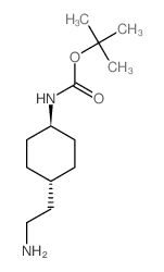 2-[反式-4-(Boc-氨基)环己基]乙胺结构式