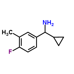 1-Cyclopropyl-1-(4-fluoro-3-methylphenyl)methanamine Structure