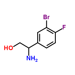 2-Amino-2-(3-bromo-4-fluorophenyl)ethanol Structure