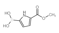 (5-(甲氧基羰基)-1H-吡咯-2-基)硼酸结构式