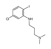 N1-(5-chloro-2-iodophenyl)-N3,N3-dimethylpropane-1,3-diamine结构式