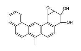 trans-3,4-Dihydroxy-anti-1,2-epoxy-7-methyl-1,2,3,4-tetrahydrodibenz(a,j)anthracene结构式