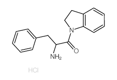 2-Amino-1-(2,3-dihydro-1H-indol-1-yl)-3-phenyl-1-propanone hydrochloride结构式