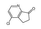4-chloro-5H,6H,7H-cyclopenta[b]pyridin-7-one结构式
