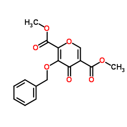 Dimethyl 3-(benzyloxy)-4-oxo-4H-pyran-2,5-dicarboxylate Structure