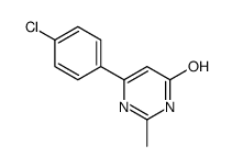 6-(4-Chlorophenyl)-2-methyl-4-pyrimidinol Structure