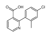 2-(4-chloro-2-methylphenyl)pyridine-3-carboxylic acid Structure