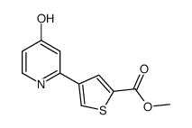 methyl 4-(4-oxo-1H-pyridin-2-yl)thiophene-2-carboxylate结构式