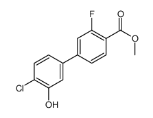 methyl 4-(4-chloro-3-hydroxyphenyl)-2-fluorobenzoate结构式