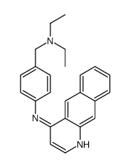 N-[4-(diethylaminomethyl)phenyl]benzo[g]quinolin-4-amine Structure