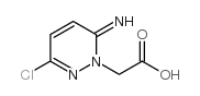 6-Chloro-3-imino-2,3-dihydropyridazine-2-acetic acid structure