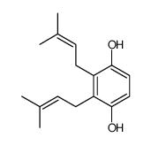 2,3-bis(3-methylbut-2-enyl)benzene-1,4-diol结构式