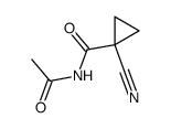 Cyclopropanecarboxamide, N-acetyl-1-cyano- (9CI) structure