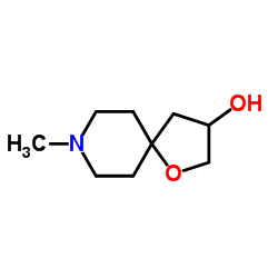 8-Methyl-1-oxa-8-azaspiro[4.5]decan-3-ol结构式